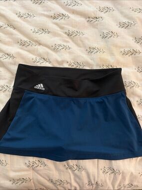 adidas Navy Blue and Black Athletic Skirt